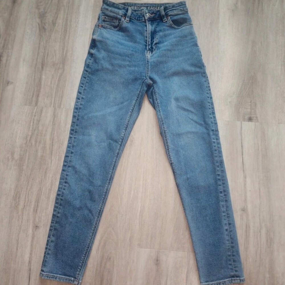American Eagle Outfitters NE(X)T Level Stretch Jeans in Blue, size 000, Short
